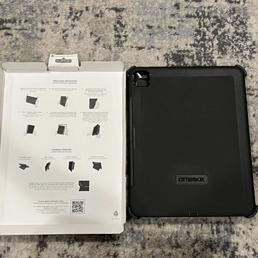 NEW OtterBox Defender Pro Tablet Case for Apple iPad Pro  13” M4 77-95232 Black